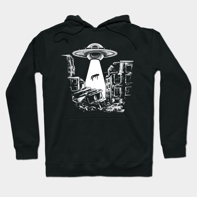 Spacecore Alien Abduction UFO UAP Hoodie by Area51Merch